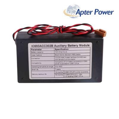 GE IC693ACC302 Auxiliary battery module